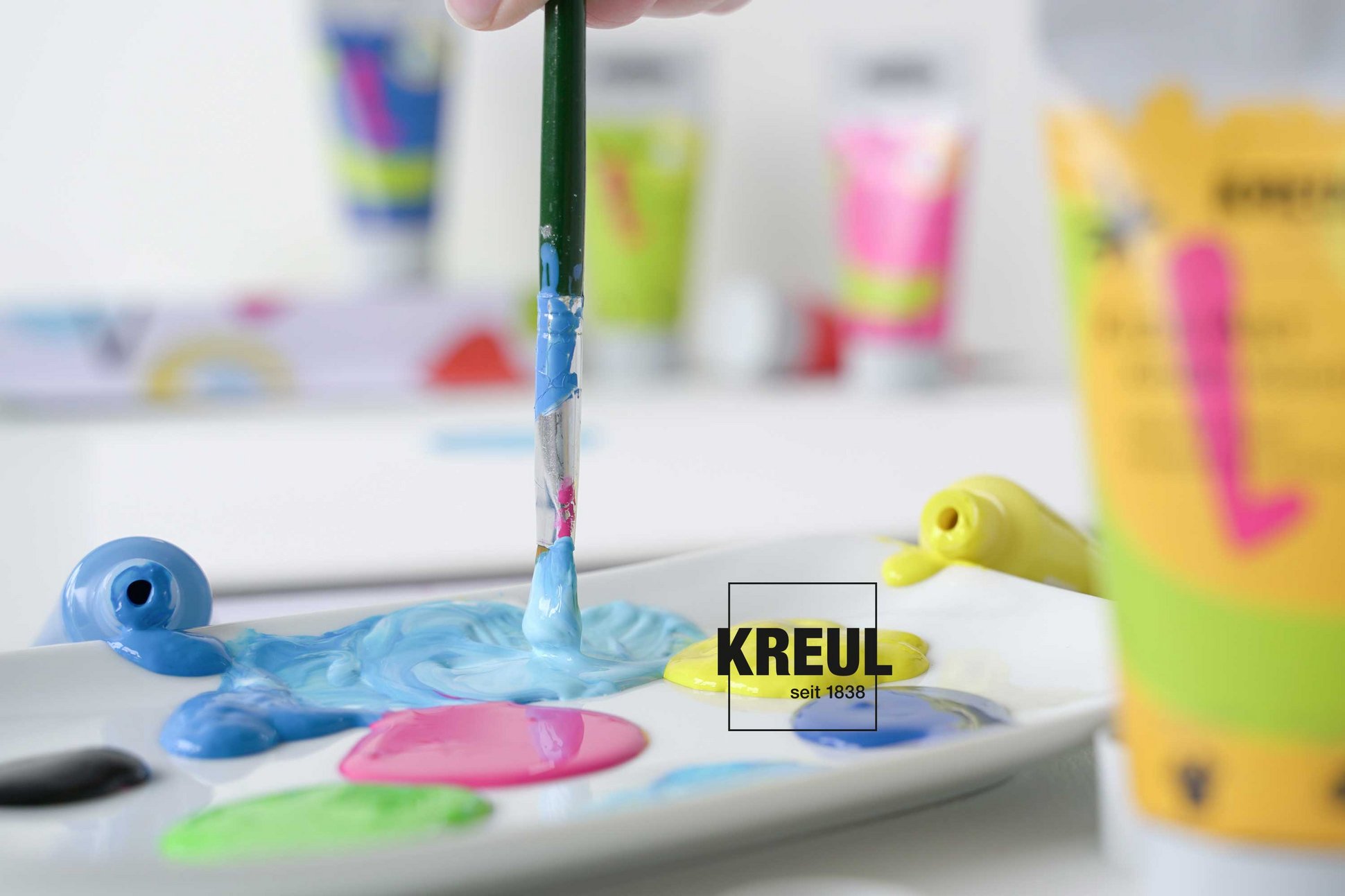 Malen mit KREUL Kids Art Kinder Künstlerfarbe