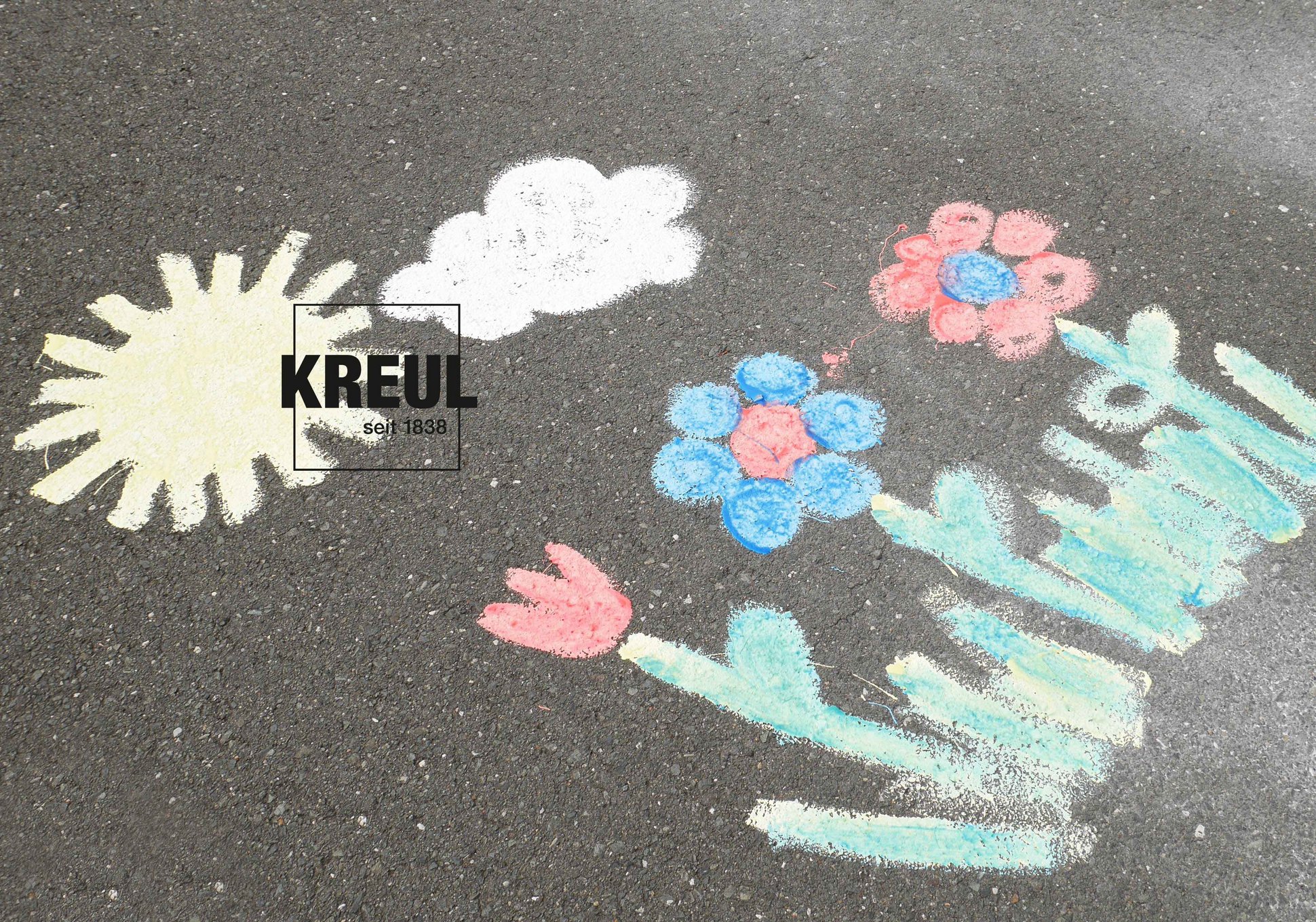 KREUL Kinder ab 6 Jahren Straßen Kreide flüssig Farbe auswaschbar