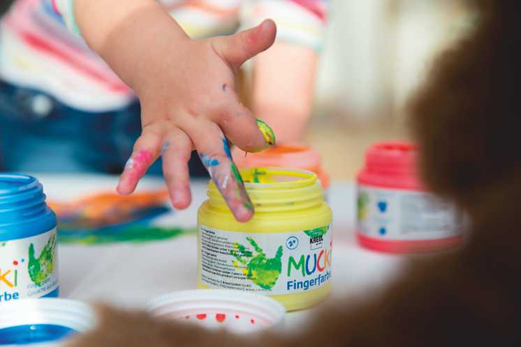 KREUL Kinder Farben Fingerfarbe MUCKI ausgezeichnet Bestnote Ökotest September 2021