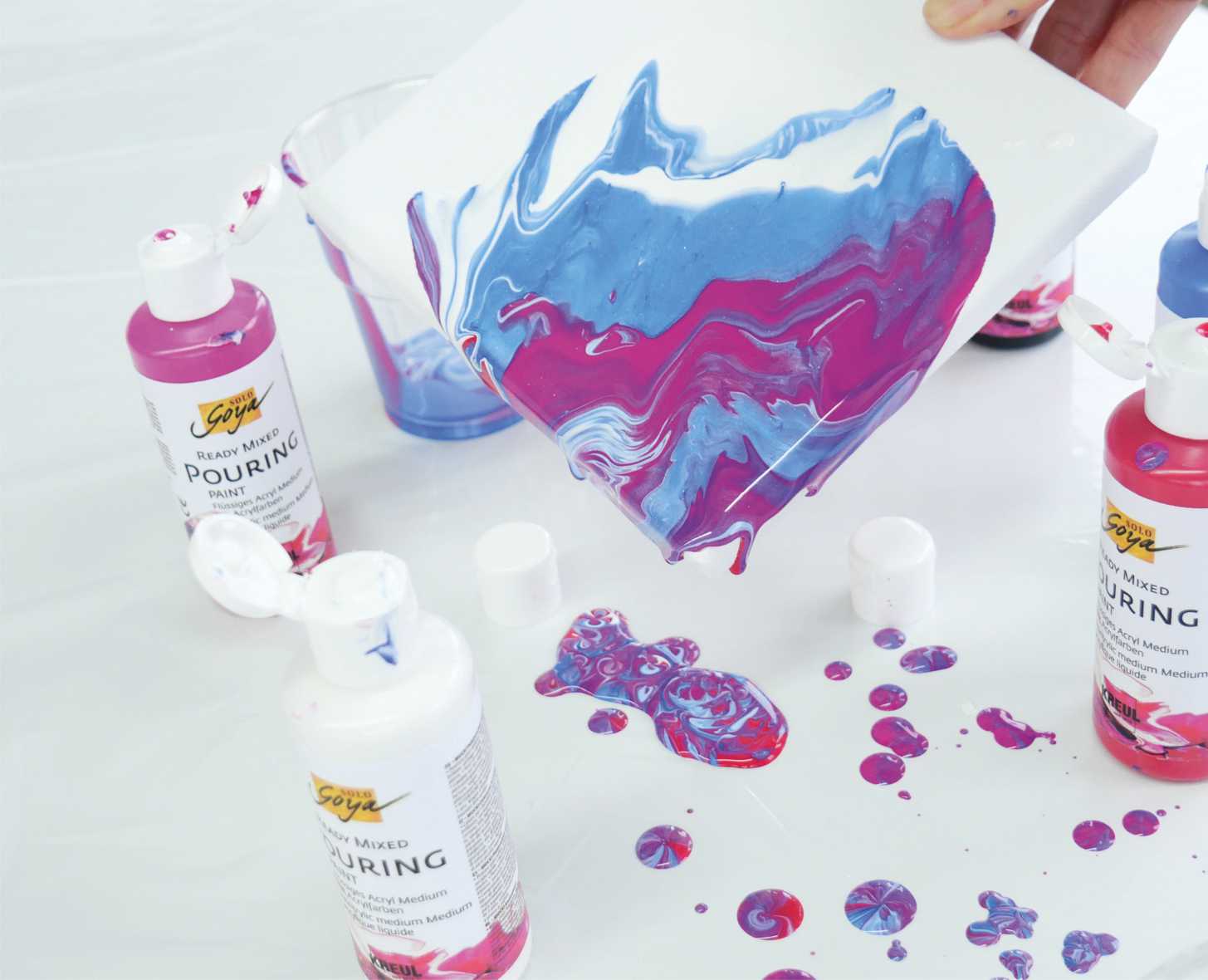 KREUL Fluid Art Set Pink Blau 