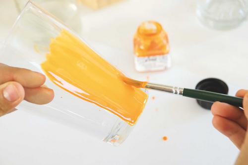 KREUL Farbe Frühling Gelb Monat anmalen DIY Deko Sonnengelb