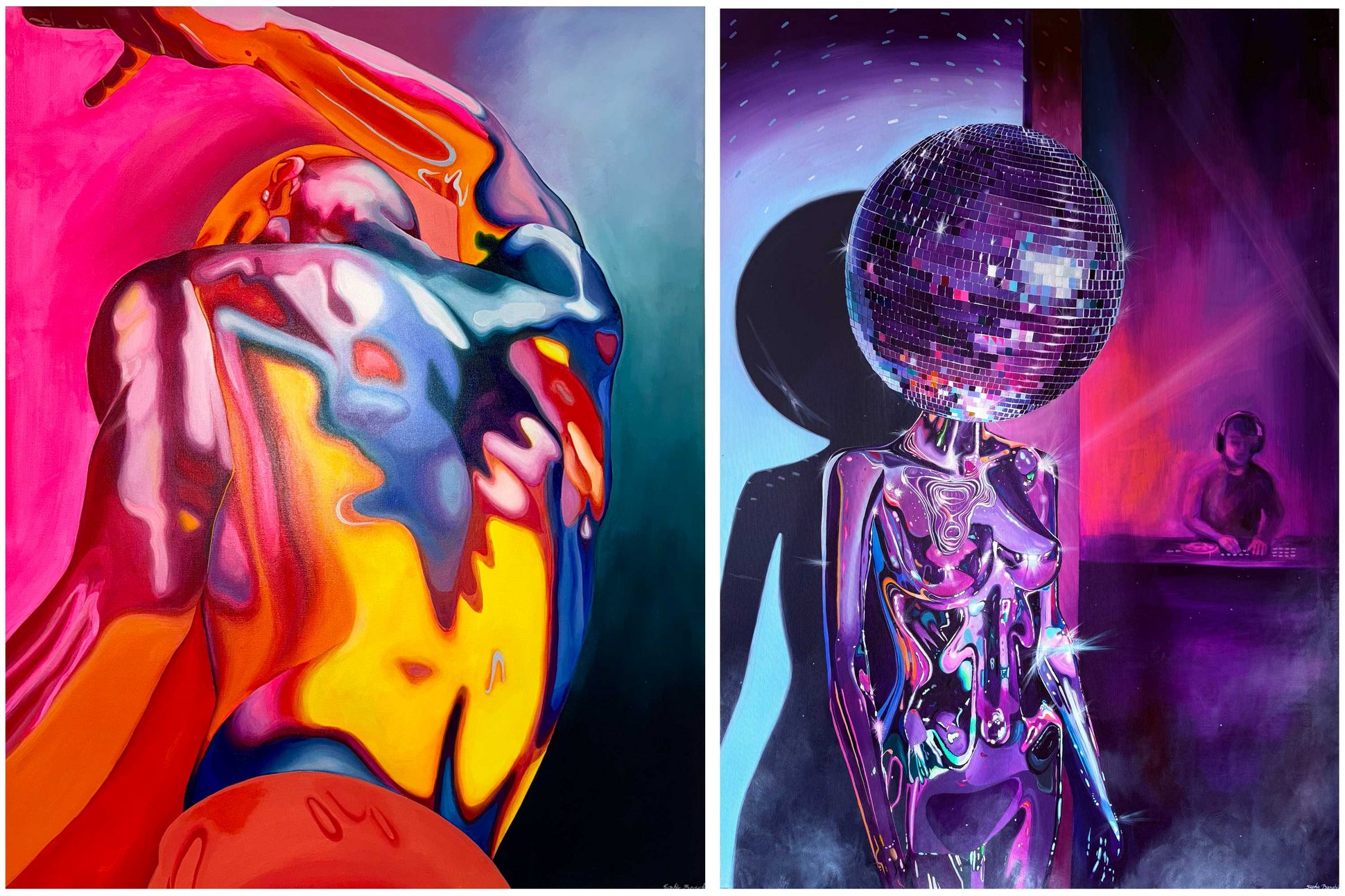 Kunstwerke Acryl Sophie Bonatz gemalt mit KREUL Triton Acrylic Liquid Kunstwerke von Sophie Bonatz