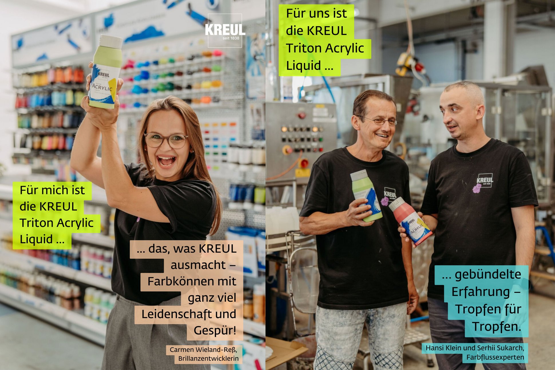 Menschen hinter der Farbe KREUL Triton Acrylic Liquid