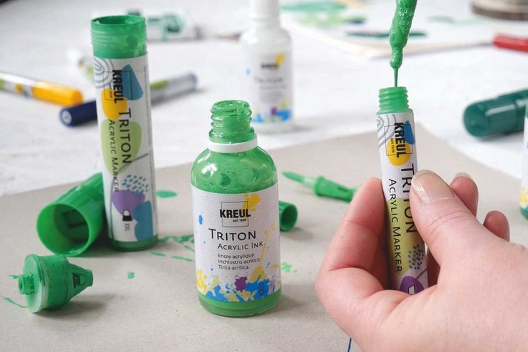 KREUL Triton Acrylic Marker Refill nachhaltig Ink Nachfüll 