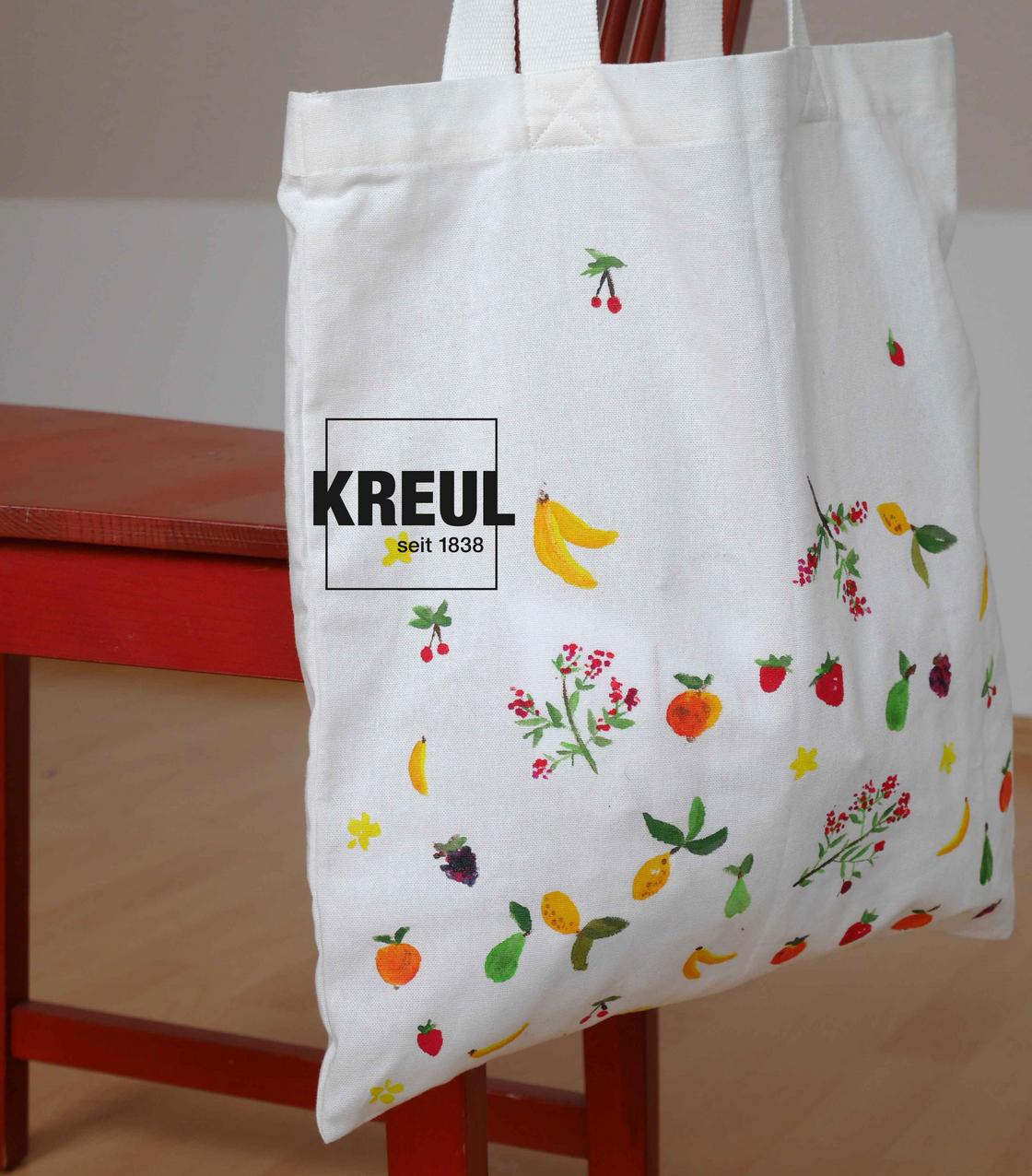 KREUL Javana Stoffmalfarbe helle Stoffe Textil Design Muster malen Sommer Tasche