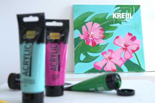 Tropische Blüte mit SOLO GOYA Acrylic malen