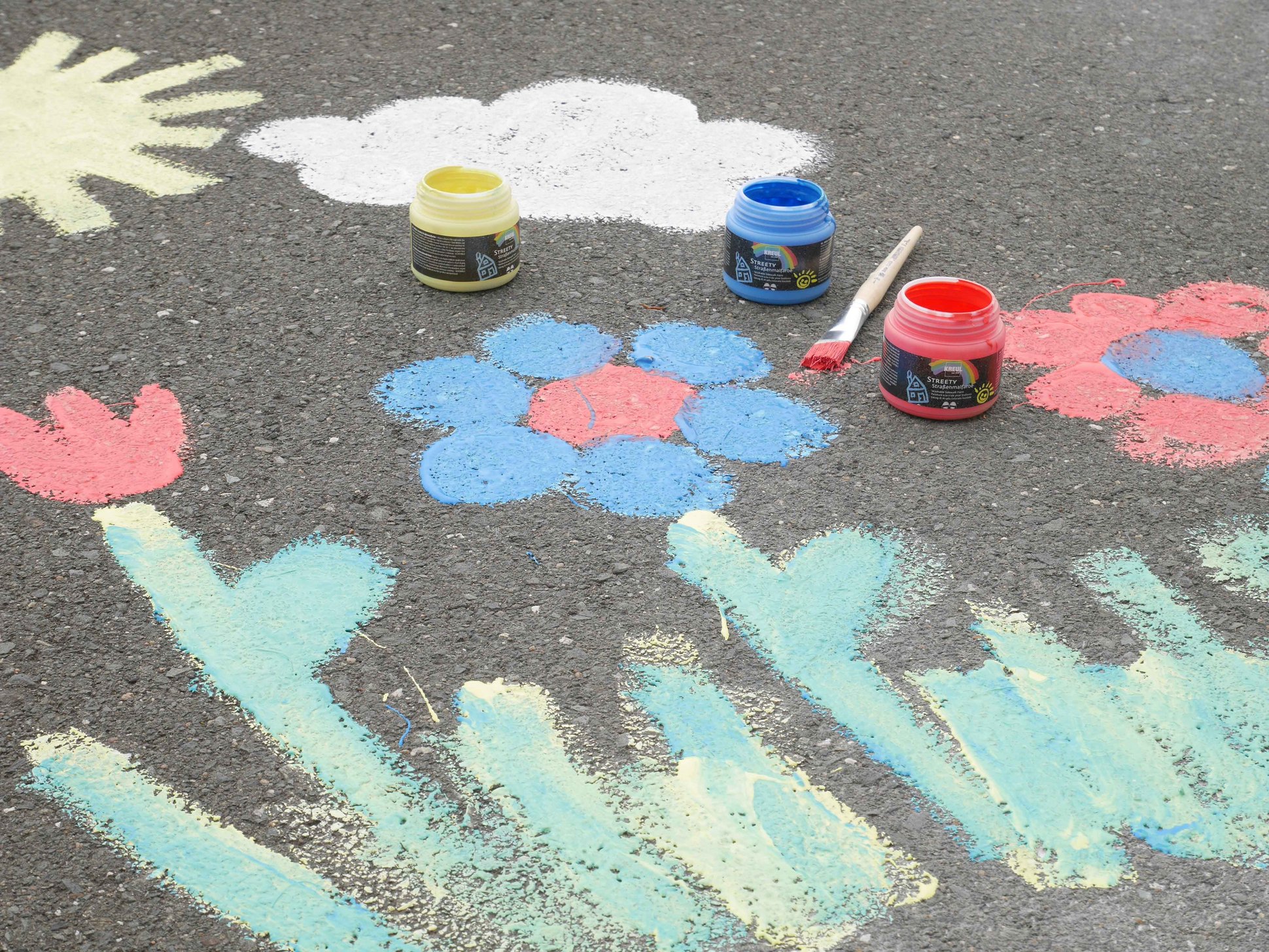 KREUL Straßenkreide flüssig Farbe Kinder knallig intensiv