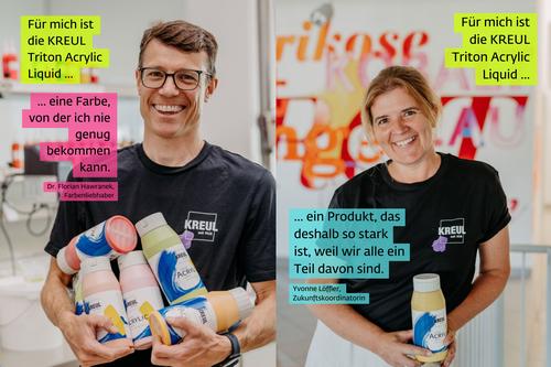 Menschen hinter der Farbe KREUL Triton Acrylic Liquid