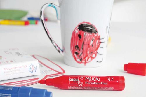 MUCKI Porzellan Pirat Geschirr malen Kinder