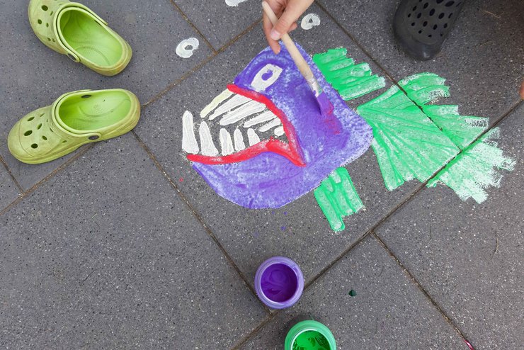 KREUL Straßenmalkreide flüssig Kinder Farbe malen outdoor 