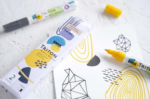 KREUL Triton Acrylic Natural Pigments Marker Minimal Art