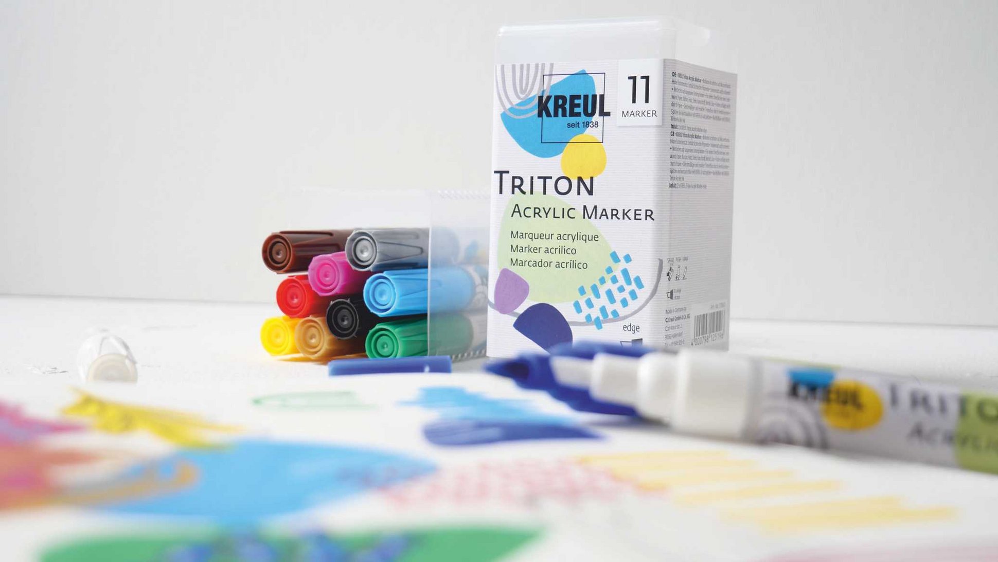 Acrylmalstifte des Kuenstlerfarben Sets KREUL Triton Acrylic Marker Edge Power Pack
