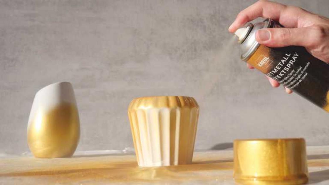 KREUL Blattmetall Effektspray Gold Vergolden Farbspray