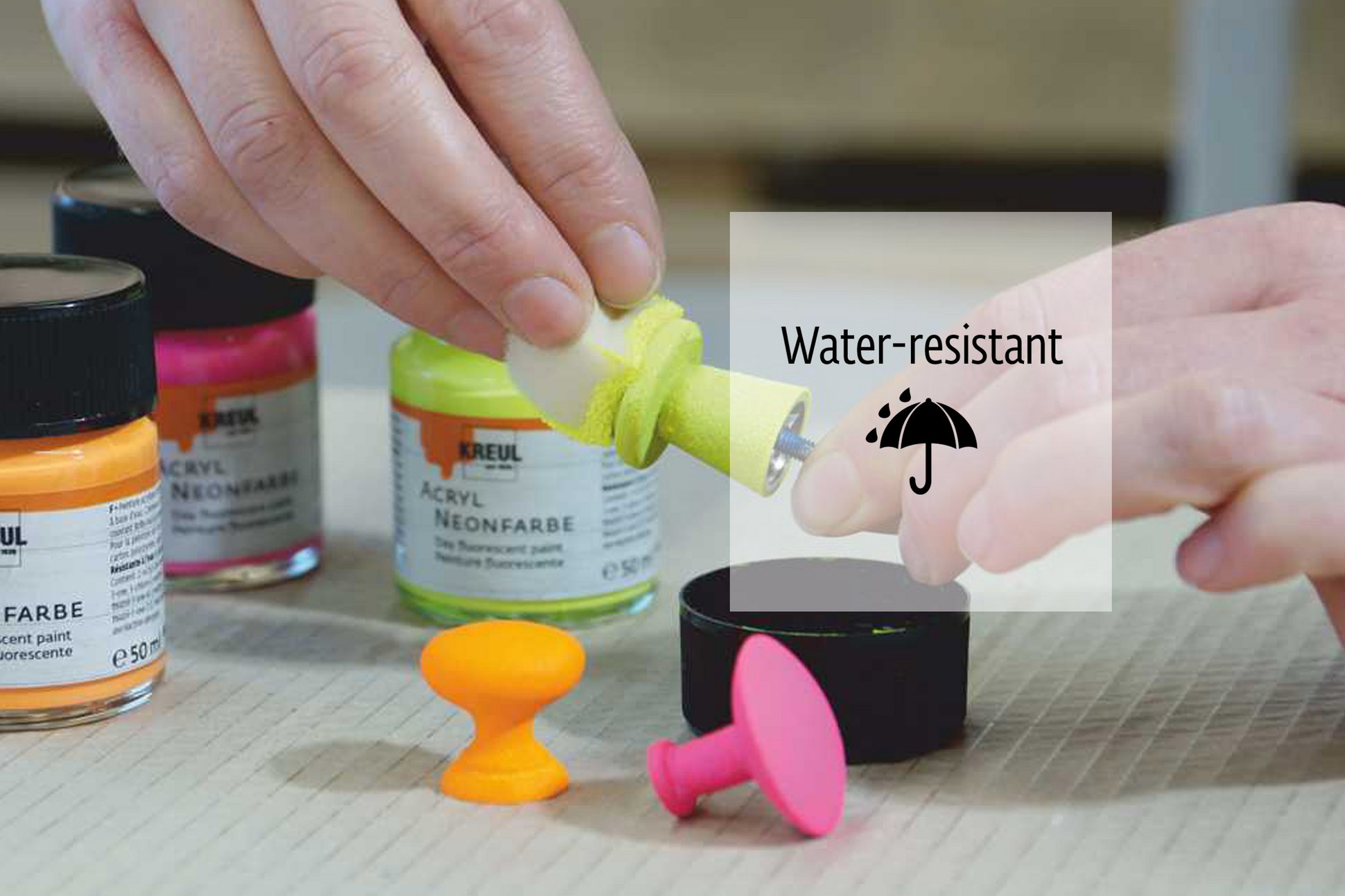 Water resistant Icon KREUL Acryl Neonfarbe