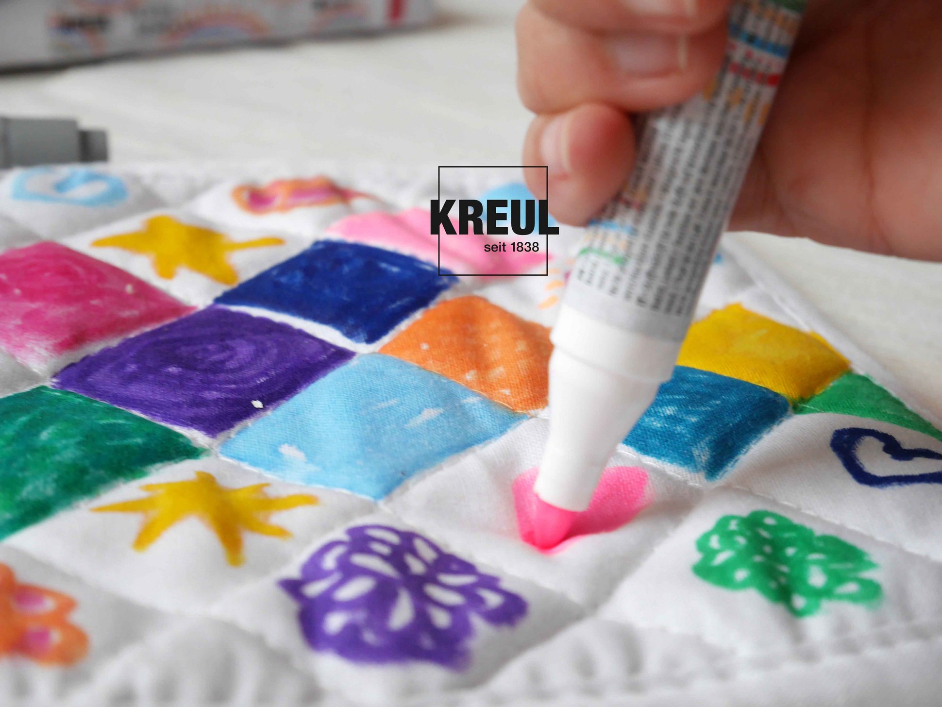 KREUL Textil Marker Stift Spitze robust Kinderstift