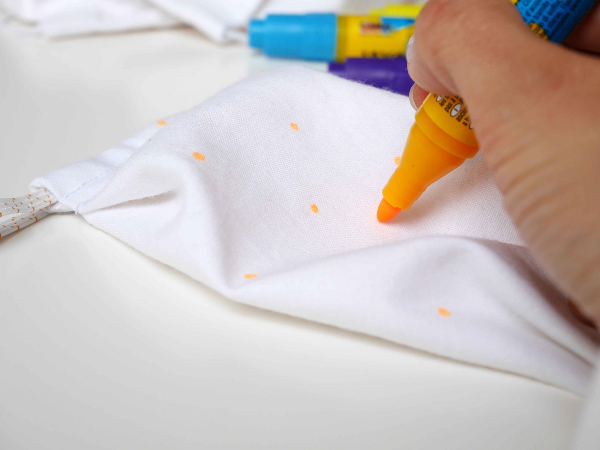 KREUL Javana texi maex Sunny Textil Stift KREUL Textil Stift Kinder Erwachsene Maske bemalen