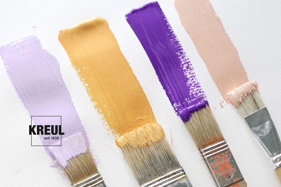 Farben geteilter Komplementaer Kontrast Violett Orange