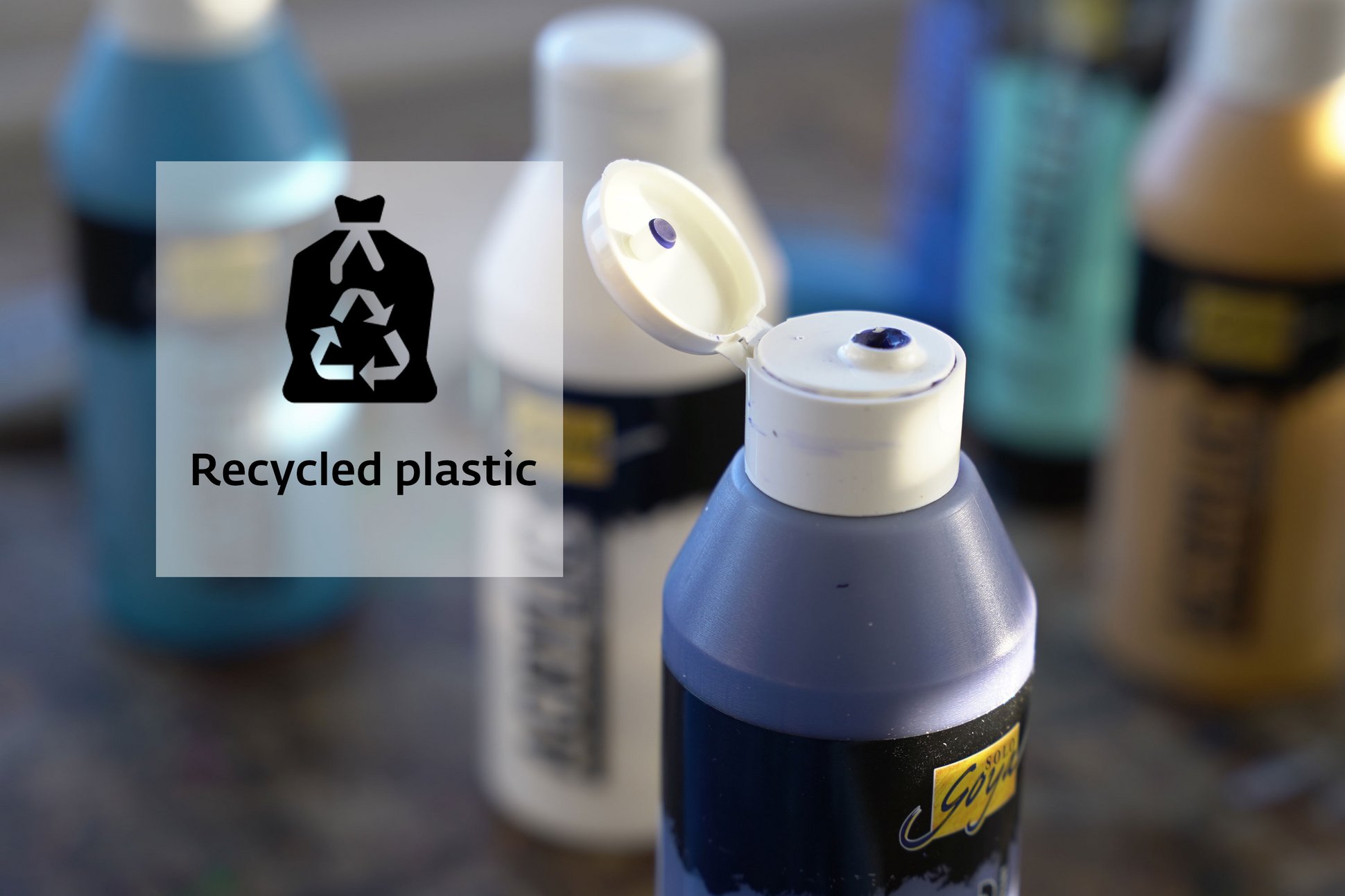 Nachhaltigkeits Icon Recycled Plastik KREUL