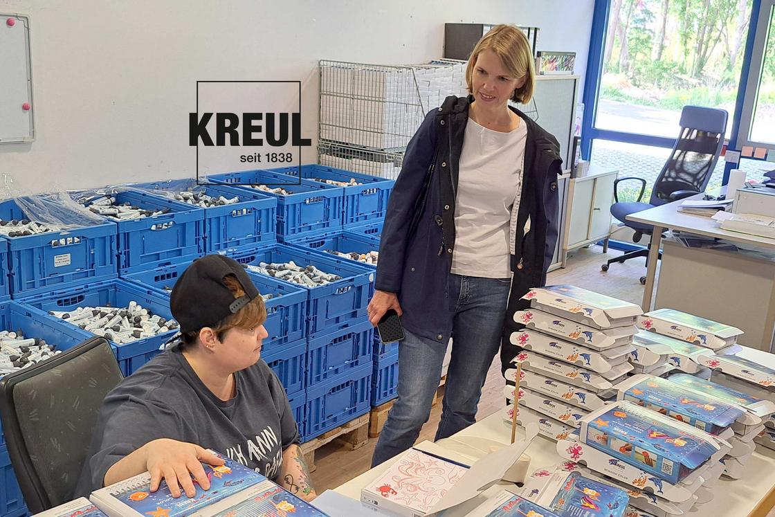 KREUL besucht die Lebenshilfe Forchheim