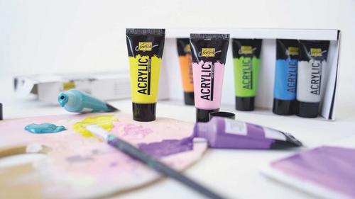 KREUL Acrylfarben Set mit fröhlicher Farbkombination