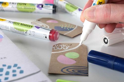 KREUL Triton Acrylic Marker 6er Set Farben kreativ sein zeichnen 