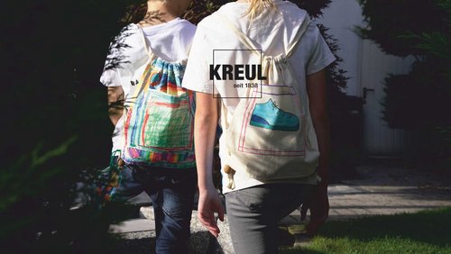 KREUL Textil Marker Kinder Stift Stoff Rucksack bemalen