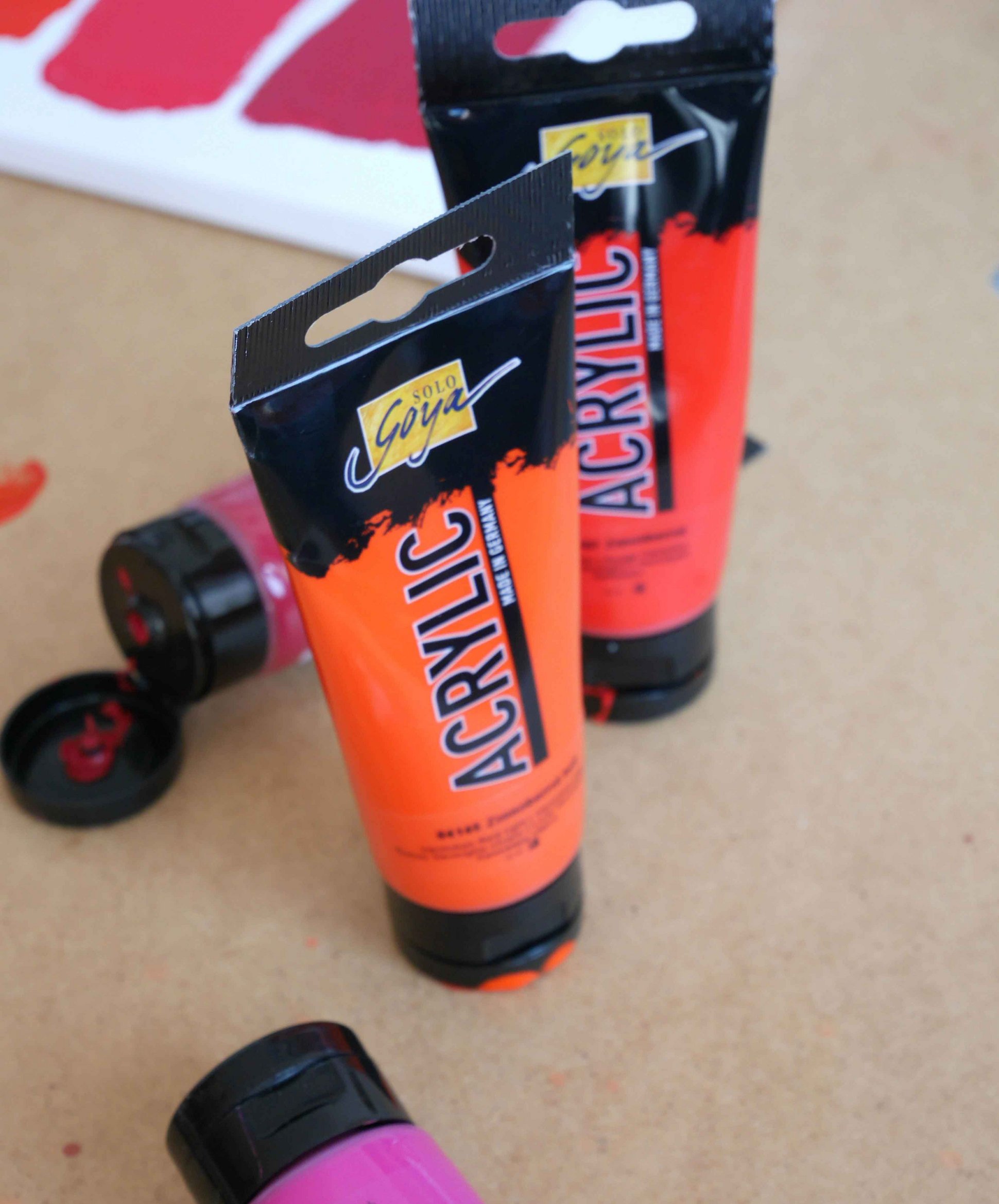 SOLO GOYA Acrylic Zinnoberrot hell Rot neu SOLO GOYA Acrylic Zinnoberrot hell Künstlerfarbe neu