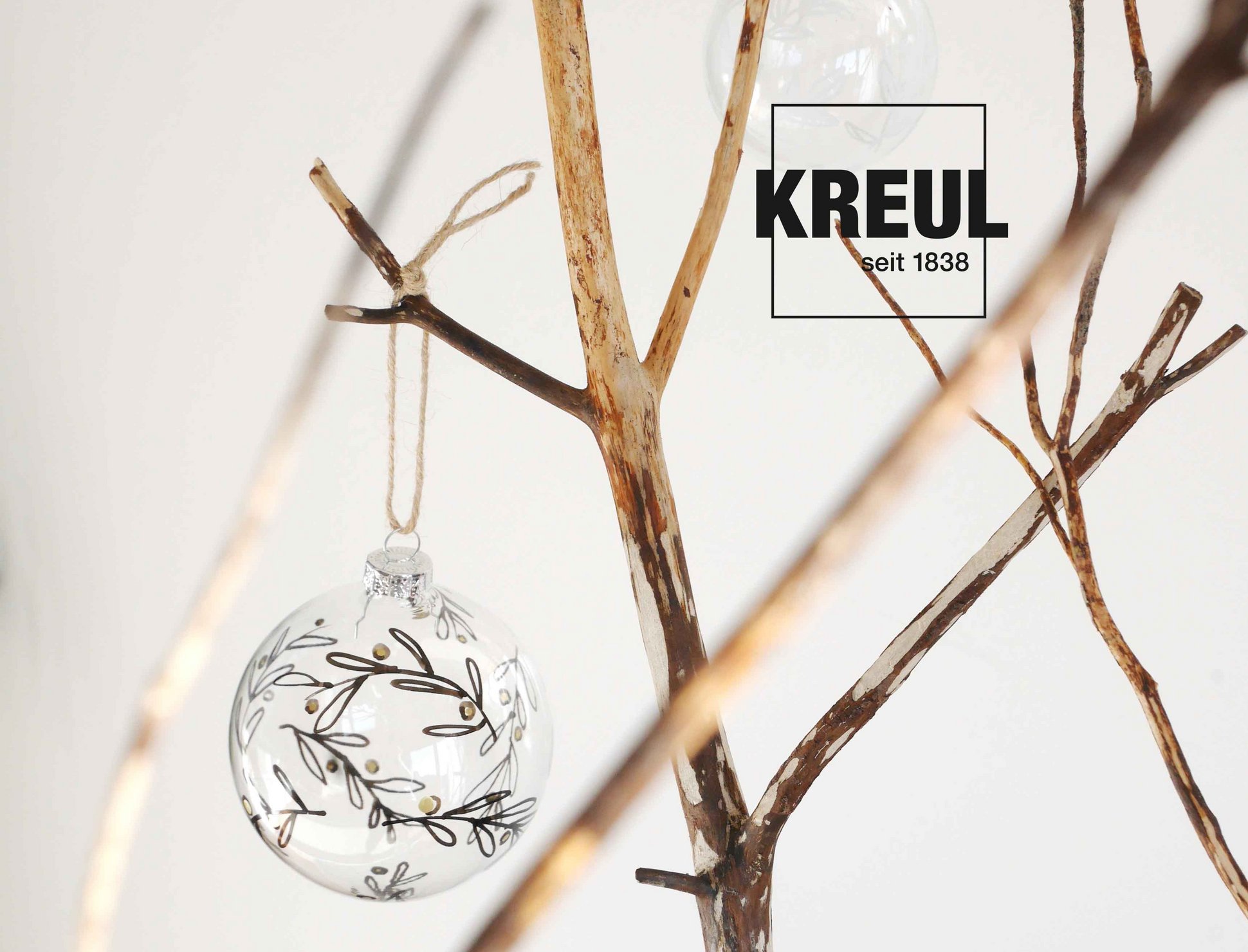 Kreative Verzieren Marker Stift permanent Gold KREUL Weihnachten KREUL Weihnachtsdeko DIY Lack Marker Kugeln Glas