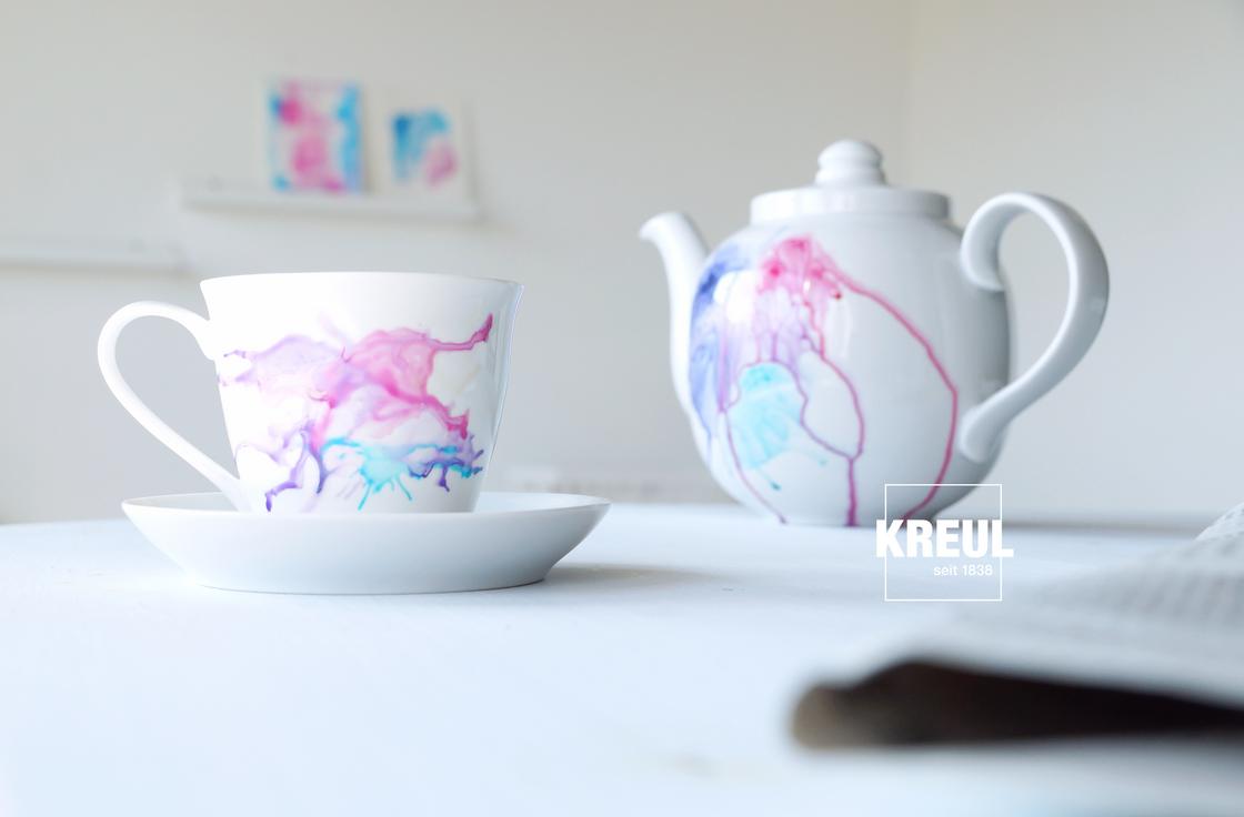 What should I keep in mind while painting glass and porcelain?
