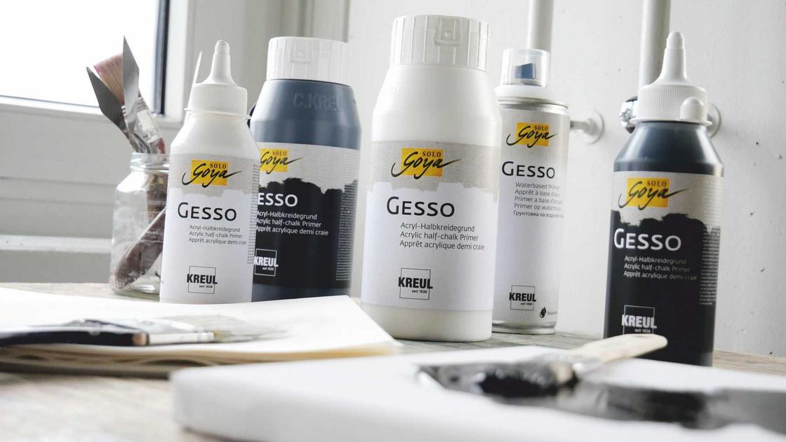 SOLO GOYA Gesso Öl Acryl Gouache Untergrund SOLO GOYA Gesso Malerei Grundierung Leinwand
