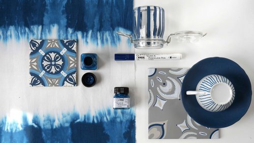 KREUL Glass & Porcelain Navy Blue