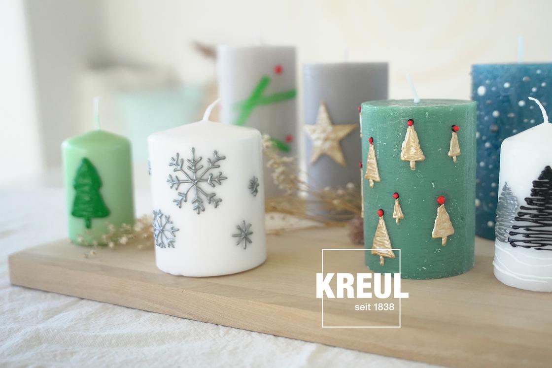 Kerzenmit Weihnachtsmotiv von KREUL