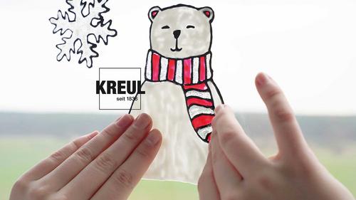 KREUL Window Color Set Bild mit Eisbär Motiv