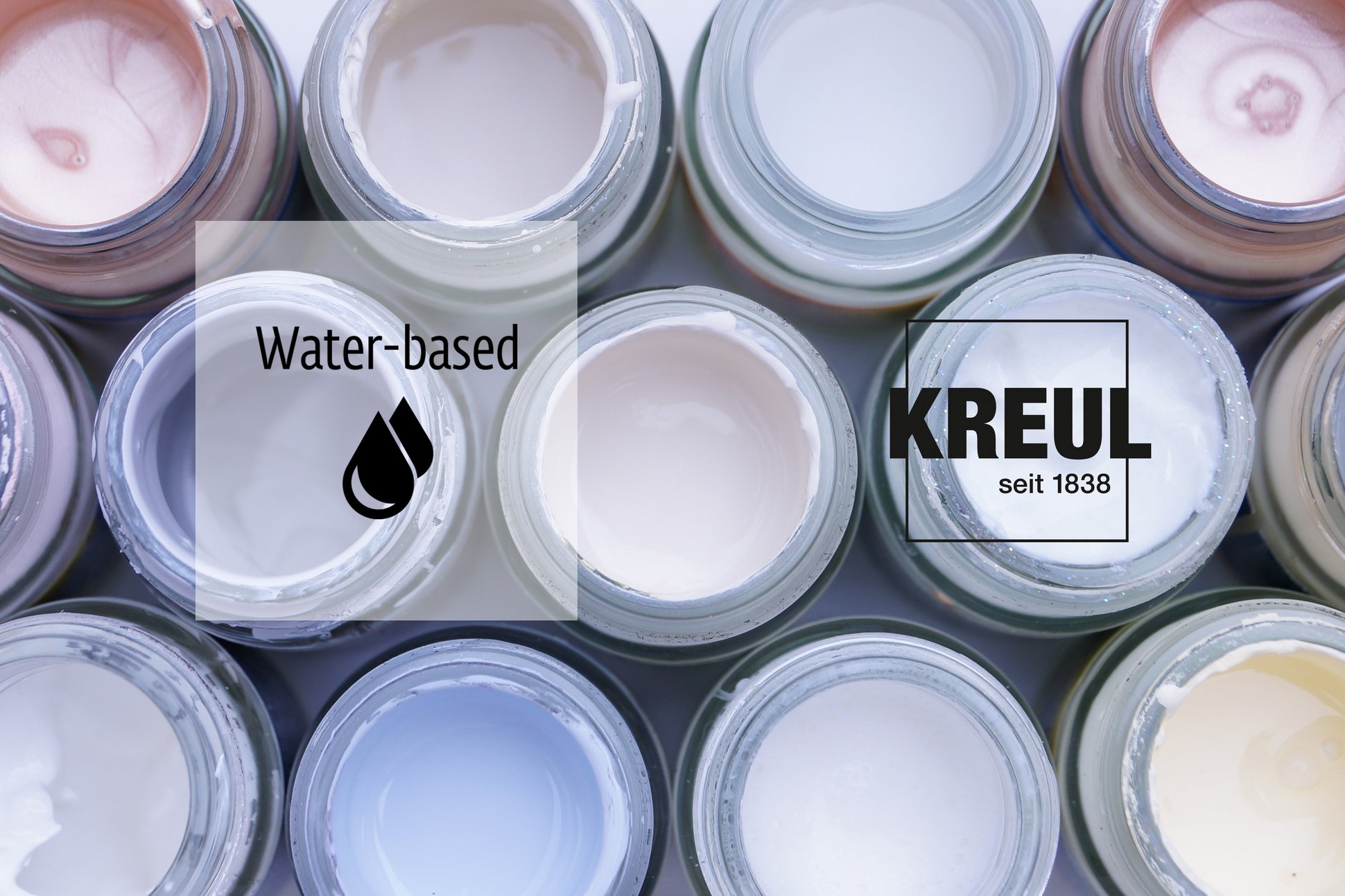 KREUL Icon Water based mit Farbgläsern