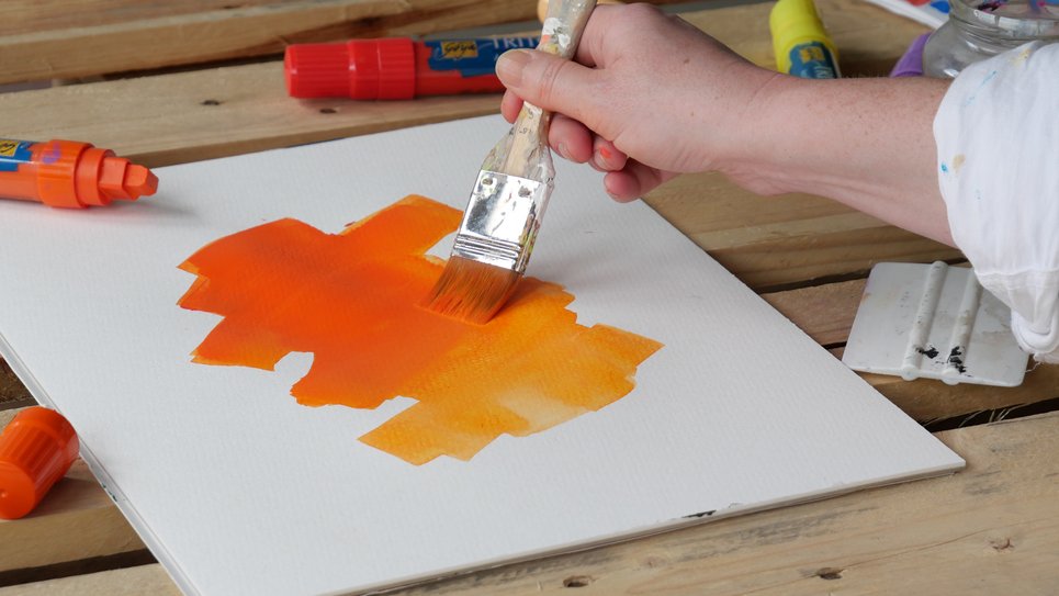 Triton Acryl Marker mit Wasser vermalen KREUL Künstlerstift Acryl mit Wasser vermalen