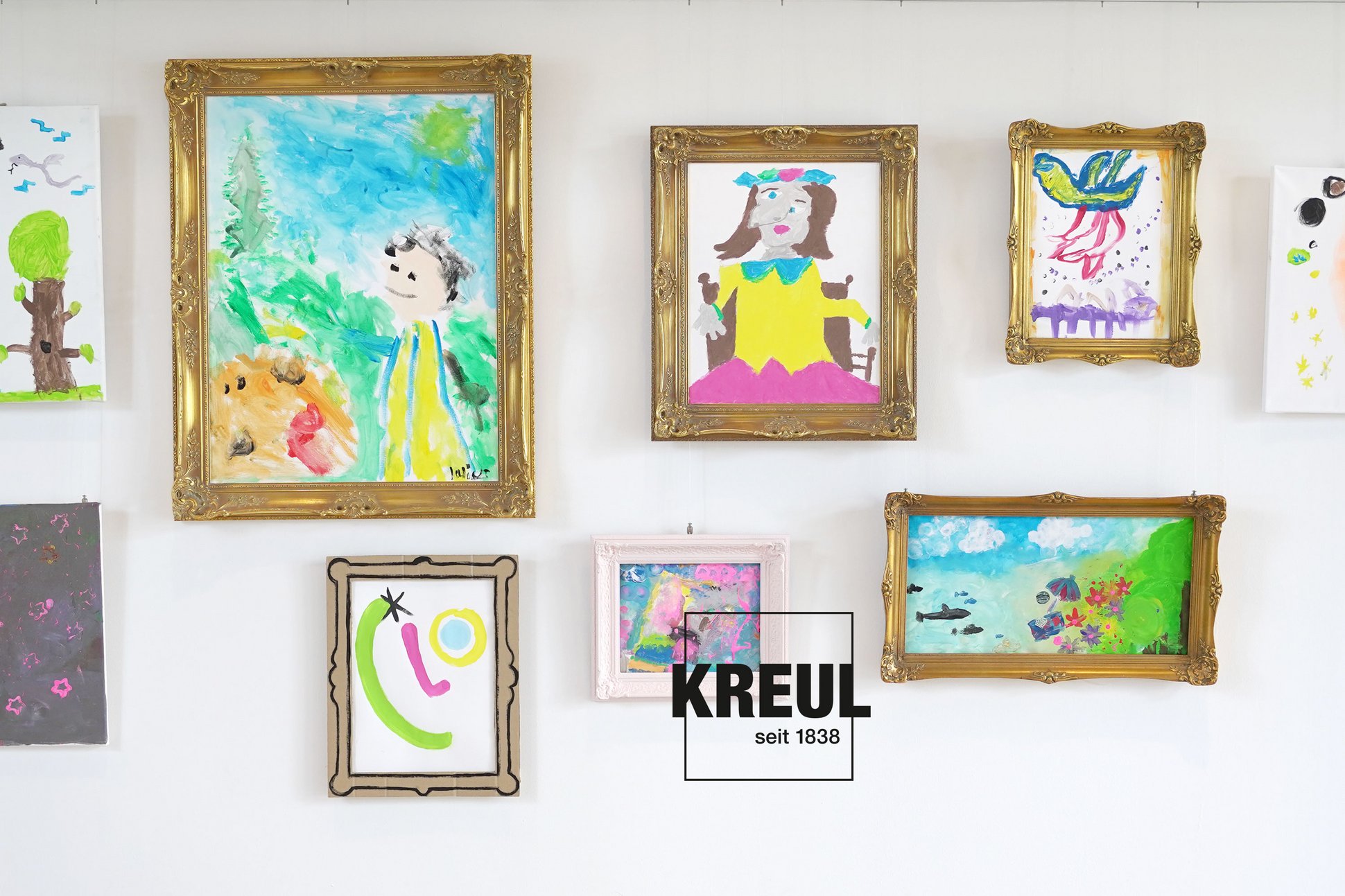 Bildergalerie Kunstwerke Kinder ab 6 Jahren mit KREUL Kids Art Farbe