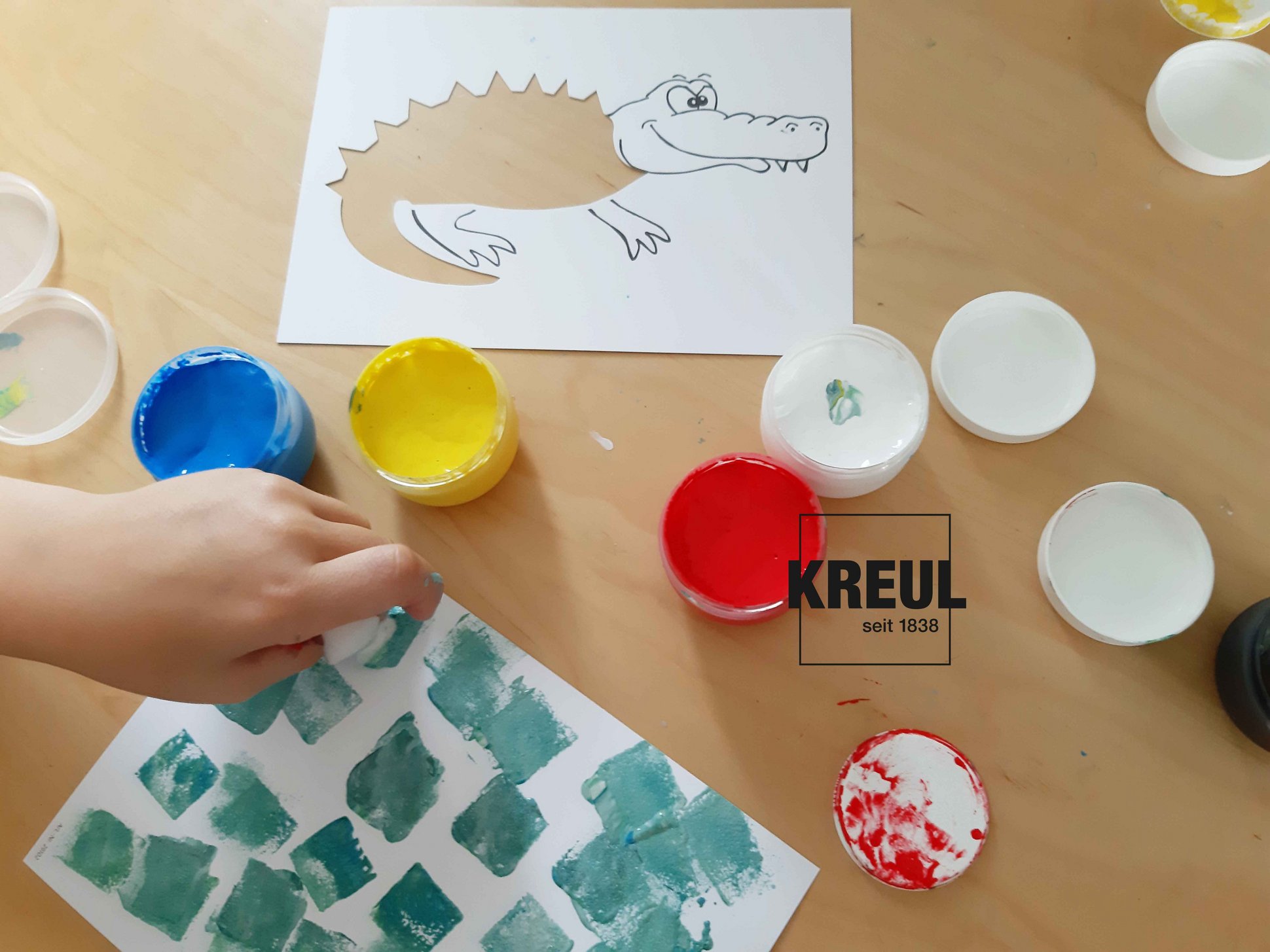 KREUL Kinder Basteln Malen Kindergarten Vorschule Tiere 