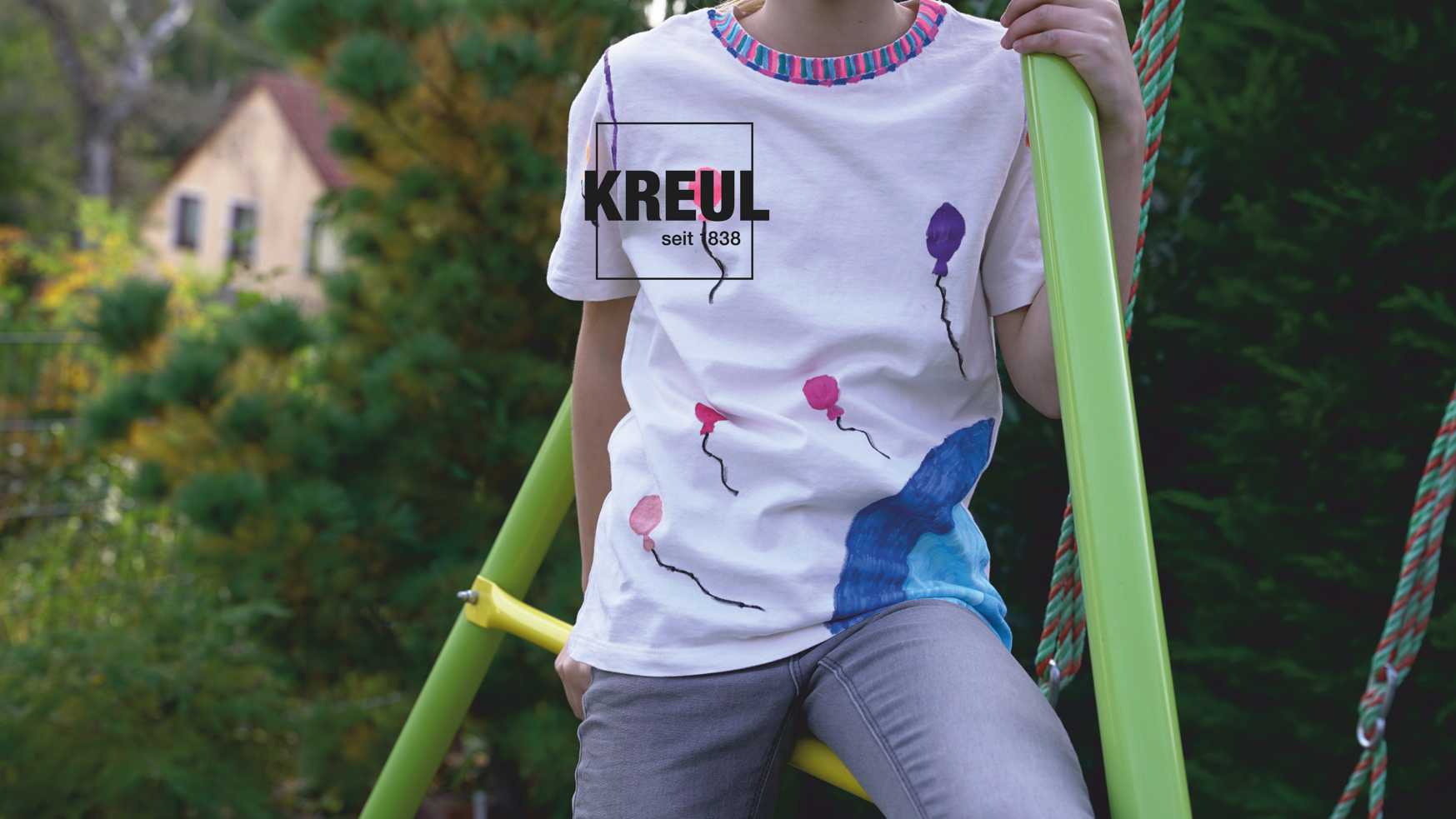 KREUL Textil Marker Junior Set T Shirt anmalen gestalten Kinder Stift