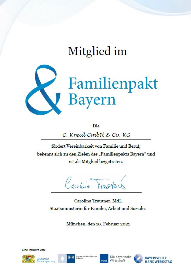 KREUL Mitglied Familienpakt Bayern