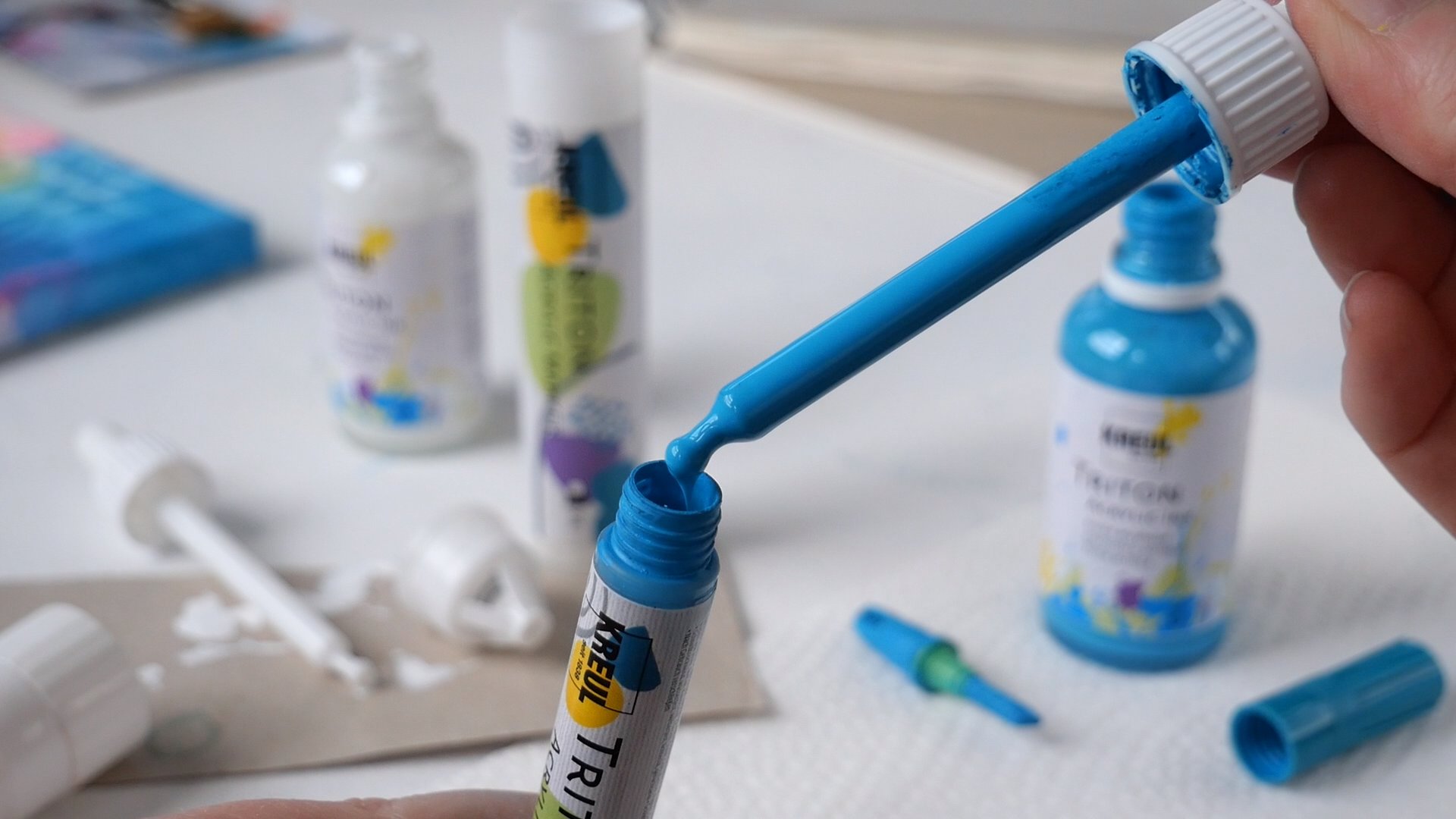 KREUL Acryltinte Marker auffüllen wieder befüllen nachhaltig KREUL Triton Acrylic Ink Refill